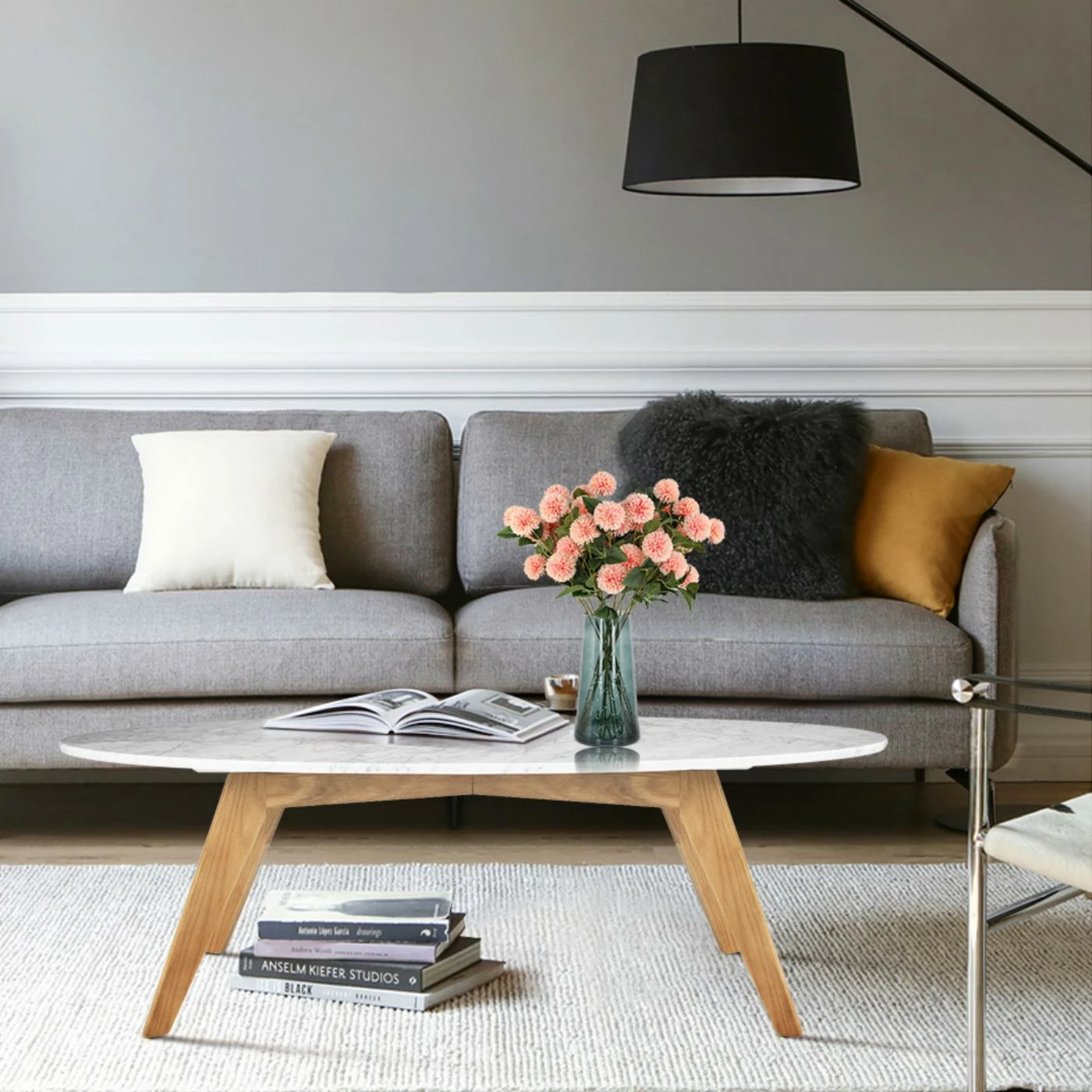 Buy ๐ Poly & Bark Oval Coffee Tables Poly & Bark Riley Marble Top Oval Coffee Table ๐ 6 Buy ๐ Poly & Bark Oval Coffee Tables Poly & Bark Riley Marble Top Oval Coffee Table ๐ - Image 4