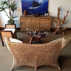 Best reviews of ⭐ Round Coffee Tables Chic Teak Teak Root Coffee Table With Glass Top ⌛ -Coffee Tables Sale Store detail2CHIT219