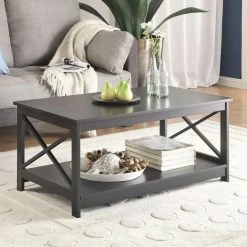 Hot Sale 👍 Rectangle Coffee Tables Convenience Concepts Oxford Rectangle Coffee Table 🤩 -Coffee Tables Sale Store detail2CONV338