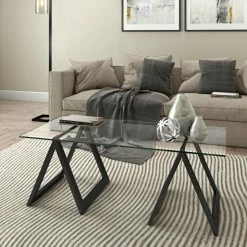 Coupon ✔️ Hudson & Canal Rectangle Coffee Tables Hudson & Canal Modara Coffee Table 🔥 -Coffee Tables Sale Store detail2HUDO043