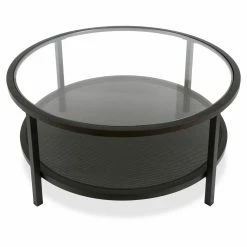 Flash Sale ⌛ Hudson & Canal Round Coffee Tables Hudson & Canal Rigan Round Coffee Table 👍 -Coffee Tables Sale Store detail2HUDO049