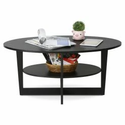 Flash Sale 😍 Oval Coffee Tables Furinno Jaya Round Coffee Table 😍 -Coffee Tables Sale Store detail2LLYT187