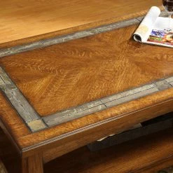 Best Sale ⌛ Riverside Furniture Rectangle Coffee Tables Riverside Craftsman Home Rectangle Cocktail Table 👏 -Coffee Tables Sale Store detail2RVS1341