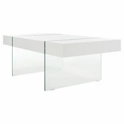 New 😉 Rectangle Coffee Tables Safavieh Jacob Rectangular Glass Leg Modern Coffee Table ⌛ -Coffee Tables Sale Store detail2SAV8655