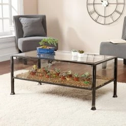 Cheap 👏 Rectangle Coffee Tables Southern Enterprises Terrarium Coffee Table 👏 -Coffee Tables Sale Store detail2SEI1931