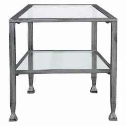 Promo 💯 Rectangle Coffee Tables Southern Enterprises Jaymes Metal / Glass Rectangular Open Shelf Cocktail Table 😉 -Coffee Tables Sale Store detail2SEI2413