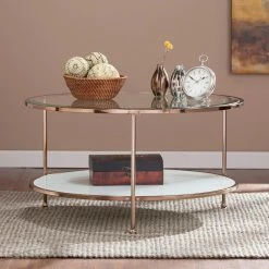 Deals ⭐ Oval Coffee Tables Southern Enterprises Risa Cocktail Table 🥰 -Coffee Tables Sale Store detail2SEI2603