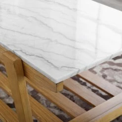 Cheapest ❤️ Rectangle Coffee Tables Steve Silver Co. Celeste Marble Top Cocktail Table ✨ -Coffee Tables Sale Store detail2SSC3097