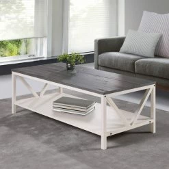 Top 10 💯 Rectangle Coffee Tables Manor Park Modern Farmhouse Distressed Coffee Table ⌛ -Coffee Tables Sale Store detail2WAL812