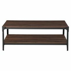 Discount 🤩 Rectangle Coffee Tables Manor Park Angle Iron Rustic Wood Coffee Table 🌟 -Coffee Tables Sale Store detail2WAL813