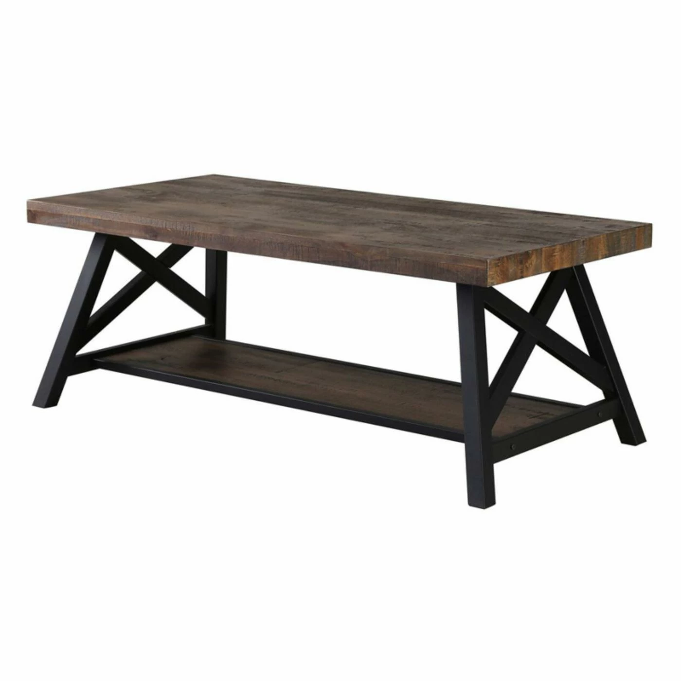 Best Sale 🎁 Rectangle Coffee Tables !nspire Rustic Modern 2 Tier Pine Veneer And Metal Coffee Table 🥰 6 Best Sale 🎁 Rectangle Coffee Tables !nspire Rustic Modern 2 Tier Pine Veneer And Metal Coffee Table 🥰 - Image 4