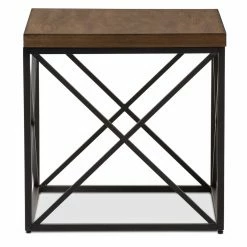 Best deal 🔥 Square Coffee Tables Baxton Studio Holden Vintage Industrial Antique Bronze End Table 🥰 -Coffee Tables Sale Store detail2WSI2903