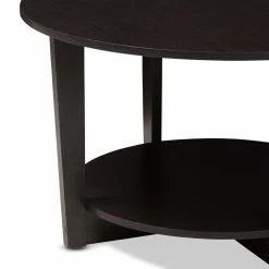 Deals ⌛ Round Coffee Tables Baxton Studio Belina Round Coffee Table ✔️ -Coffee Tables Sale Store detail2WSI3904