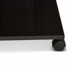 Coupon ❤️ Square Coffee Tables Baxton Studio Cladine Rolling Coffee Table 💯 -Coffee Tables Sale Store detail2WSI3910