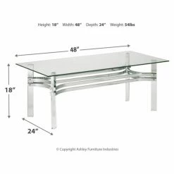 Brand new ❤️ Rectangle Coffee Tables Signature Design By Ashley Braddoni Coffee Table 😀 -Coffee Tables Sale Store detail3ASHY6093