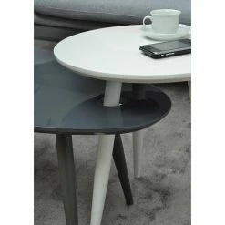 Outlet 🎁 Other Shapes - Coffee Table Sets Francodim Fusion Low Coffee And End Table Set ✔️ -Coffee Tables Sale Store detail3AZIN865