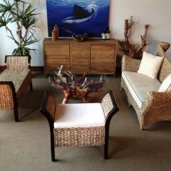 Best reviews of ⭐ Round Coffee Tables Chic Teak Teak Root Coffee Table With Glass Top ⌛ -Coffee Tables Sale Store detail3CHIT219