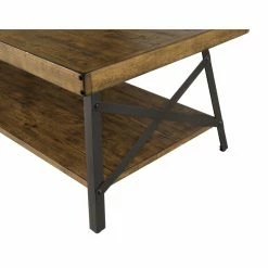 Promo 😉 Rectangle Coffee Tables HN Home Arlington Modern Farmhouse Coffee Table ❤️ -Coffee Tables Sale Store detail3EMER2089