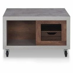 Cheapest ✔️ Rectangle Coffee Tables Furniture Of America Marino Modern Industrial Mobile Coffee Table 🤩 -Coffee Tables Sale Store detail3ENLB4694