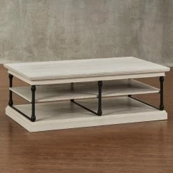 Budget 🔔 Rectangle Coffee Tables Weston Home Rectangle 2 Shelf Coffee Table 👏 -Coffee Tables Sale Store detail3HME3083