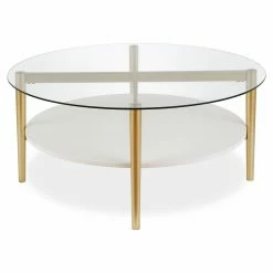 Coupon 🌟 Hudson & Canal Round Coffee Tables Hudson & Canal Ludo Coffee Table 🎁 -Coffee Tables Sale Store detail3HUDO041