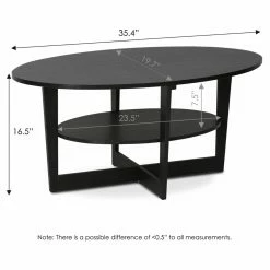 Flash Sale 😍 Oval Coffee Tables Furinno Jaya Round Coffee Table 😍 -Coffee Tables Sale Store detail3LLYT187