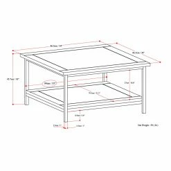 Hot Sale 💯 Brooklyn & Max Square Coffee Tables Brooklyn + Max Glenna Square Mango Wood Coffee Table ⌛ -Coffee Tables Sale Store detail3SIMP1109
