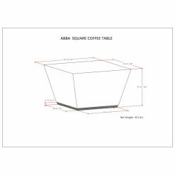 Cheap 🛒 Brooklyn & Max Square Coffee Tables Brooklyn + Max Viola Square Modern Coffee Table 😀 -Coffee Tables Sale Store detail3SIMP1729