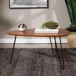Wholesale ❤️ Other Shapes - Coffee Tables Walker Edison Hairpin Leg Wood Coffee Table ✔️ -Coffee Tables Sale Store detail3WAL428