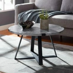 Coupon ❤️ Round Coffee Tables Manor Park 30 In. Rustic Urban Industrial Coffee Table 😍 -Coffee Tables Sale Store detail3WAL739