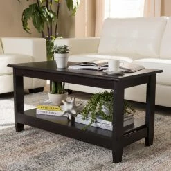 Wholesale 😀 Rectangle Coffee Tables Baxton Studio Malena Rectangular Coffee Table ✔️ -Coffee Tables Sale Store detail3WSI3906