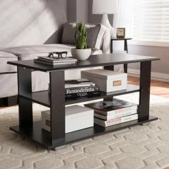 Deals 👏 Rectangle Coffee Tables Baxton Studio Joliette Rectangular Coffee Table 😍 -Coffee Tables Sale Store detail3WSI3911