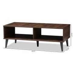 New ❤️ Rectangle Coffee Tables Baxton Studio Pierre Mid-Century Modern Wood Coffee Table 💯 17 New ❤️ Rectangle Coffee Tables Baxton Studio Pierre Mid-Century Modern Wood Coffee Table 💯 -Coffee Tables Sale Store detail3WSI4005