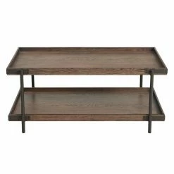 Best deal 🔔 Rectangle Coffee Table Sets Alaterre Furniture Kyra Oak And Metal 3 Piece Coffee Table Set 🎉 -Coffee Tables Sale Store detail4ASR9889