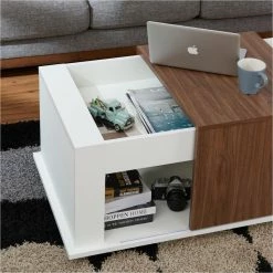 Cheap 🎉 Rectangle Coffee Tables Furniture Of America Stephen Sliding Top Coffee Table 🎁 -Coffee Tables Sale Store detail4ENLB3036