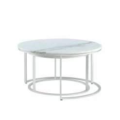 Coupon 🥰 Round Coffee Tables Inspired Home Kamila Coffee Table - Set Of 2 🎁 -Coffee Tables Sale Store detail4INSP160