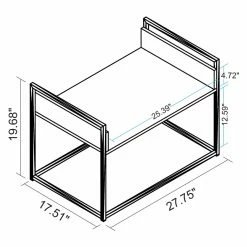 Buy 🔔 Rectangle Coffee Tables Manhattan Comfort Ellis Coffee Table ⭐ -Coffee Tables Sale Store detail4MANH364
