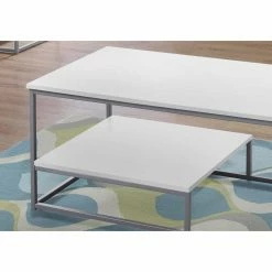 Budget 🔔 Rectangle Coffee Table Sets Monarch Specialties 3 Piece Occasional Table Set With Raised Bottom Half-Shelf 🔔 -Coffee Tables Sale Store detail4MON1633