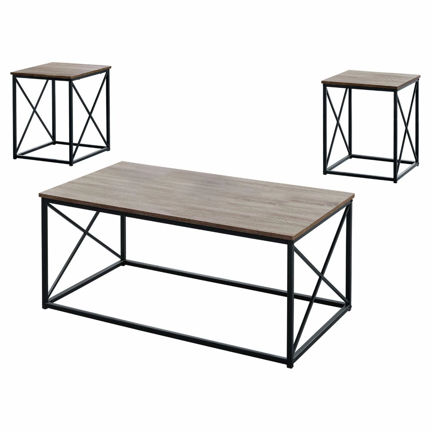 Deals ๐ Rectangle Coffee Table Sets Monarch Specialties Industrial Cross 3 Piece Coffee Table Set ๐ 9 Deals ๐ Rectangle Coffee Table Sets Monarch Specialties Industrial Cross 3 Piece Coffee Table Set ๐ - Image 7