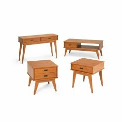 Best deal 🎉 Brooklyn & Max Rectangle Coffee Tables Brooklyn + Max Baxter Solid Hardwood Coffee Table ⭐ -Coffee Tables Sale Store detail4SIMP1088