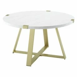 Coupon ❤️ Round Coffee Tables Manor Park 30 In. Rustic Urban Industrial Coffee Table 😍 -Coffee Tables Sale Store detail4WAL739