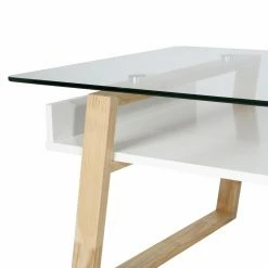 Cheapest 😀 Rectangle Coffee Tables EdgeMod Segovia Glass Top Coffee Table 💯 -Coffee Tables Sale Store detail5ASHT271