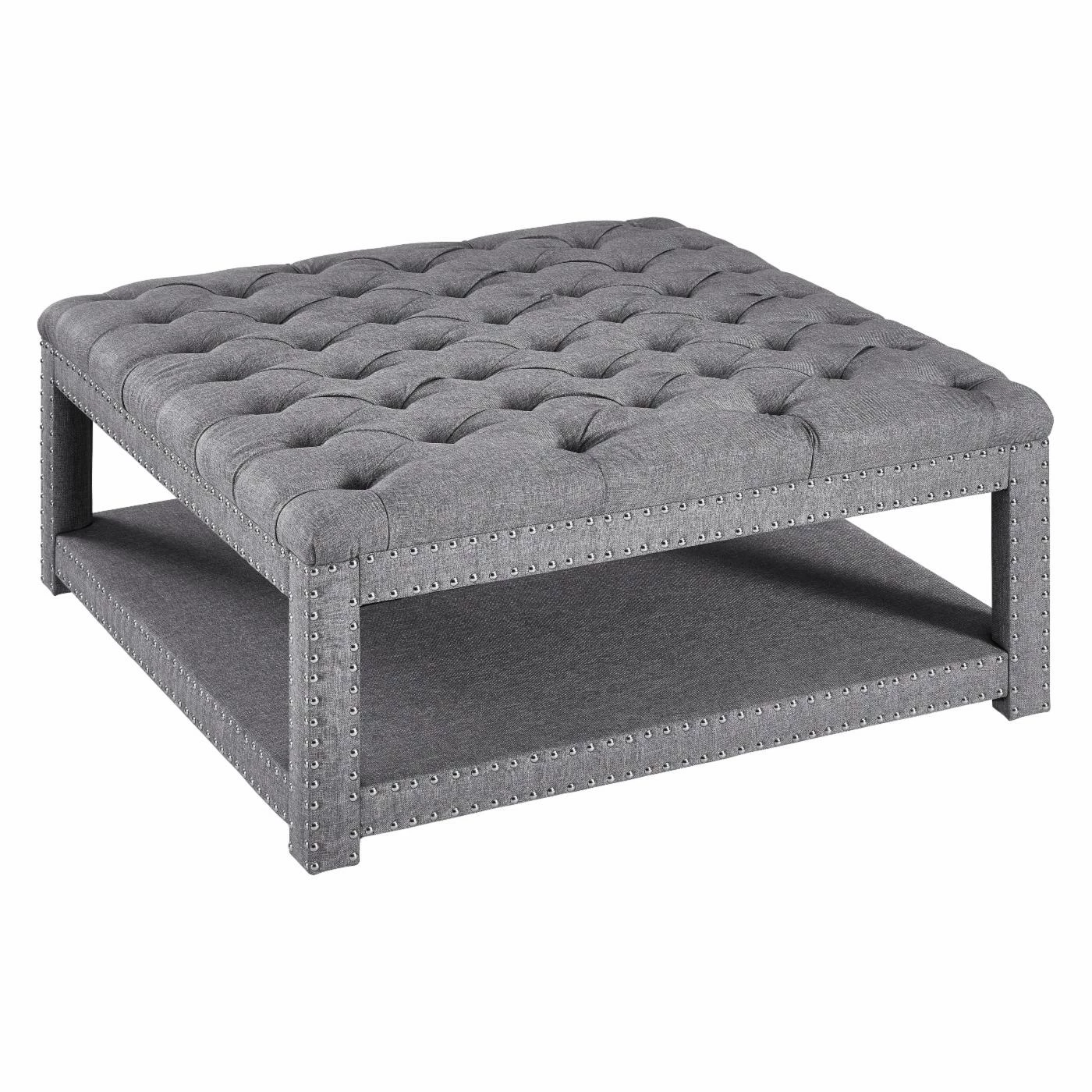 Promo ๐ Square Coffee Tables Right2Home Modern Nailhead Tufted Cocktail Ottoman ๐ 10 Promo ๐ Square Coffee Tables Right2Home Modern Nailhead Tufted Cocktail Ottoman ๐ - Image 8
