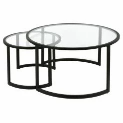 Budget 👍 Hudson & Canal Round Coffee Tables Hudson & Canal Mitera Coffee Table 🧨 -Coffee Tables Sale Store detail5HUDO042