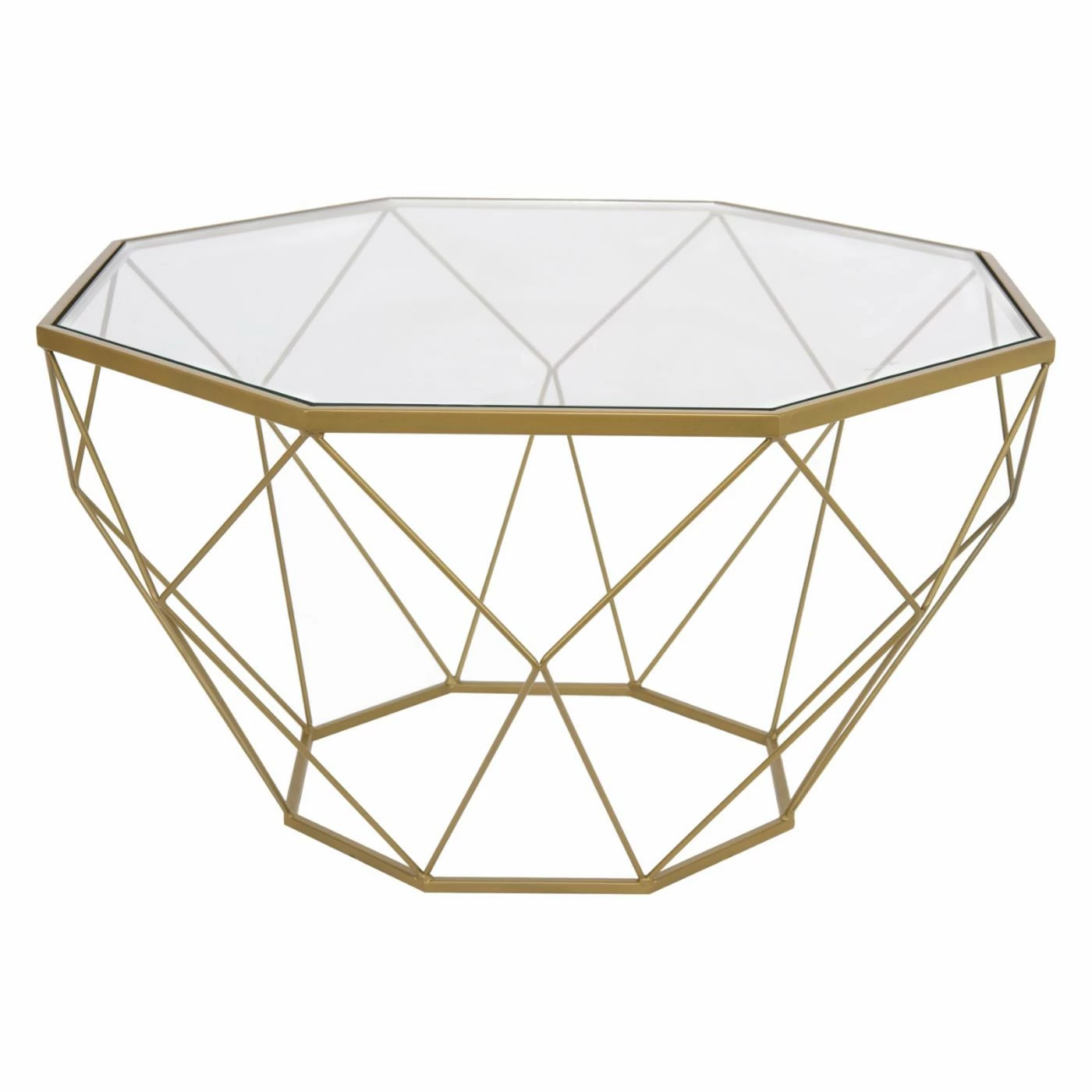 Best Sale ๐คฉ Other Shapes - Coffee Tables LeisureMod Malibu Modern Octagon Glass Top Coffee Table With Gold Chrome Base ๐ 9 Best Sale ๐คฉ Other Shapes - Coffee Tables LeisureMod Malibu Modern Octagon Glass Top Coffee Table With Gold Chrome Base ๐ - Image 7