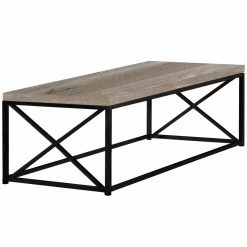 Promo 💯 Rectangle Coffee Tables Monarch Specialties Industrial Cross Coffee Table 🔔 -Coffee Tables Sale Store detail5MON1654