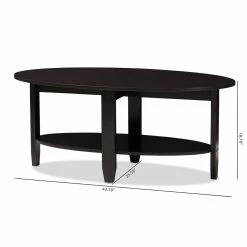 Cheapest 🧨 Oval Coffee Tables Baxton Studio Ancelina Oval Coffee Table ❤️ 17 Cheapest 🧨 Oval Coffee Tables Baxton Studio Ancelina Oval Coffee Table ❤️ -Coffee Tables Sale Store detail5WSI3907