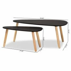 Best reviews of 🥰 Other Shapes - Coffee Tables Baxton Studio Farid 2-Piece Coffee Table Set ✔️ -Coffee Tables Sale Store detail5WSI5294