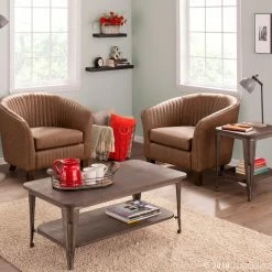 Promo 🎁 Rectangle Coffee Tables LumiSource Oregon Industrial Coffee Table ⭐ -Coffee Tables Sale Store detail6LUS1445