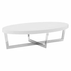 Flash Sale 🥰 Oval Coffee Tables Pangea Home Pearl Coffee Table 🔥 -Coffee Tables Sale Store detail6PANG248